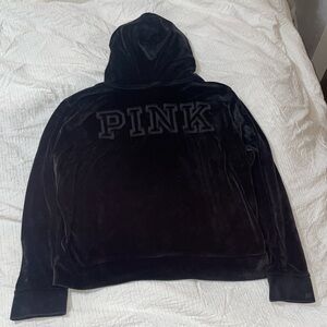 Victoria secret velour zipper jacket